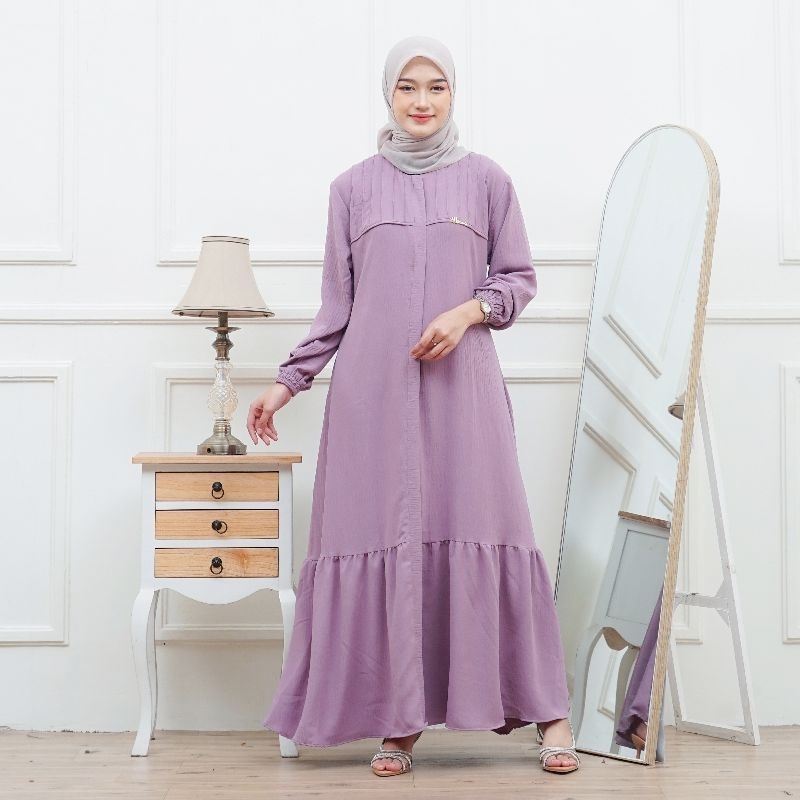 Jual TERLARIS! Gamis Cubit Rampel Crinkle Airflow Premium | Shopee ...