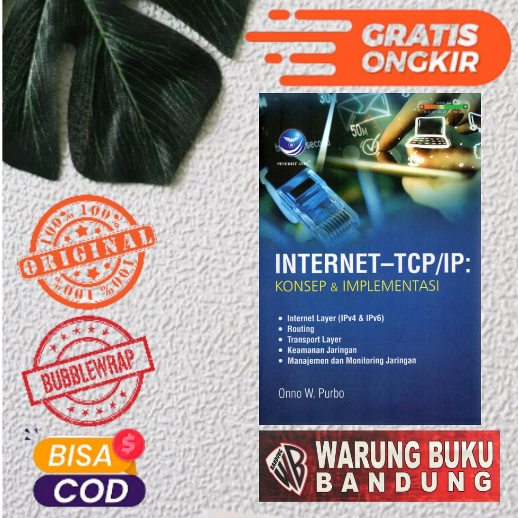 Jual Buku Internet - TCP/IP : Konsep & Implementasi - Onno W. Purbo ...