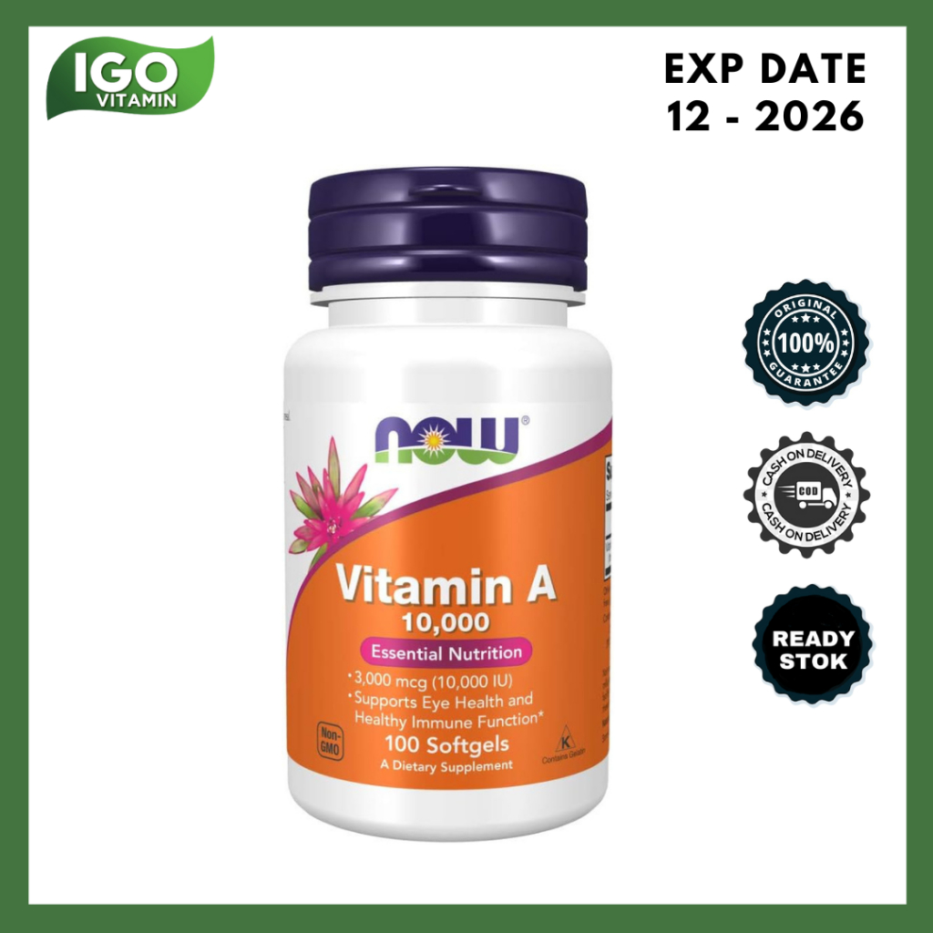 Now Vitamin A 10000 Iu Softgels 100S main image 1