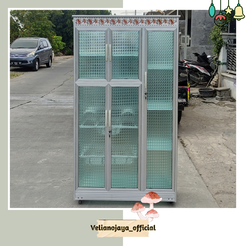 Jual {NOTA} Rak Piring Serbaguna 5 Pintu Spandril Roda // Bahan ...