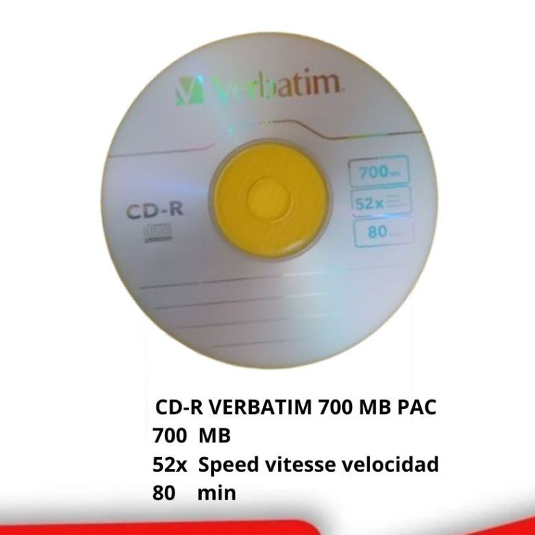 Jual CD-R VERBATIM 700 MB PAC | Shopee Indonesia