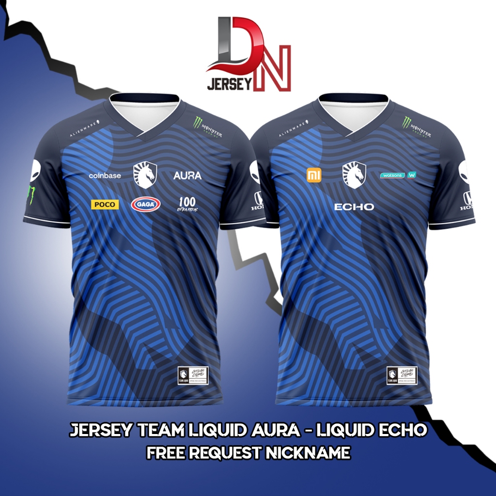 Jual JERSEY BAJU KAOS TEAM LIQUID AURA LIQUID ECHO 2024 NEW ( free ...