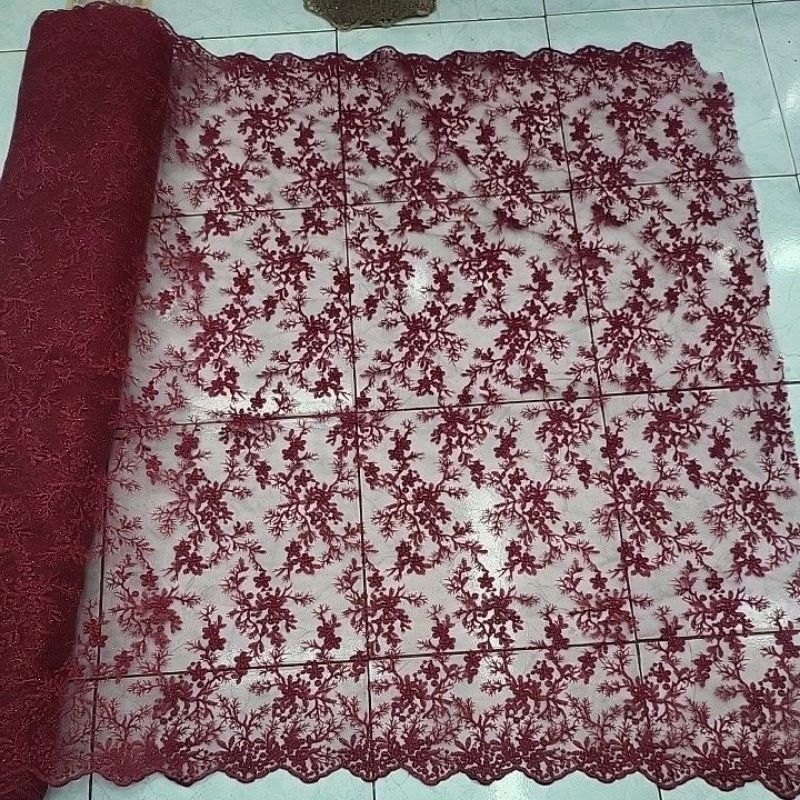 Jual kain tile akar bunga bintang gliter | Shopee Indonesia