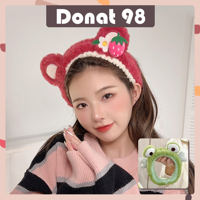 Jual Donat - Bando Wanita Elastis Karakter Lotso Bandana Keroppi Lucu ...