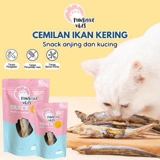 Cemilan Anjing Kucing Snack Cemilan Sehat Ikan Kering Beku dan Lezat Untuk Anabul Makanan Hewan Peliharaan Freeze Dried Snack for Pet Cat Dog Cod Capelin Treat