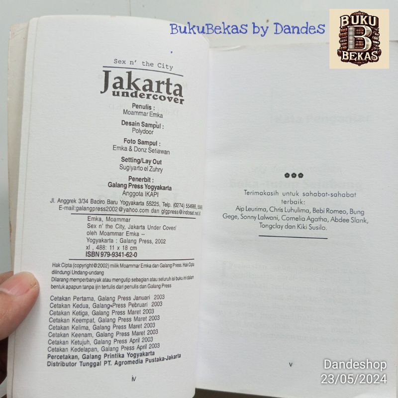 Jual Jakarta Undercover Sex n The City by Moammar Emka Novel  