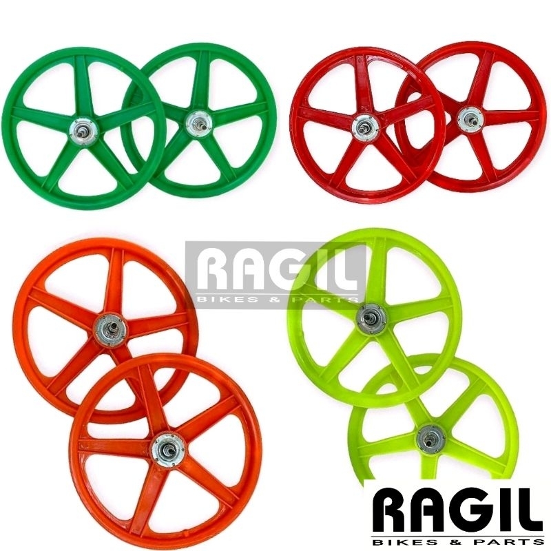 Jual RODA RACING BINTANG 5 SEPEDA 18 20 INCH BMX MINI VELG PALANG MERAH ...