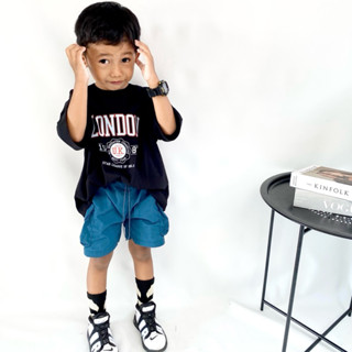 Jual Little taff - LONDON oversized tee kaos oversized grafik anak ...