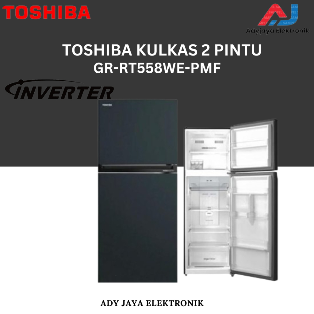 Jual Kulkas Pintu Toshiba Gr Rt We Pmf Inverter Liter