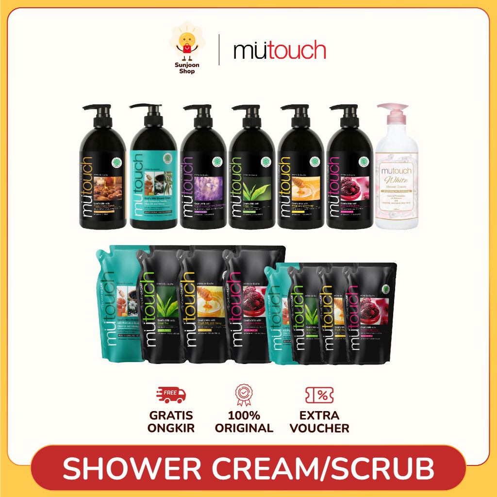 Jual MUTOUCH Goat’s Milk Shower Cream 450ml / 800ml / 1000ml / Shower ...
