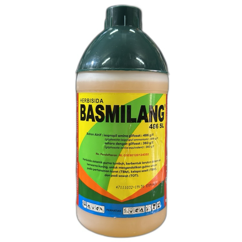 Jual Herbisida Basmilang 486 Sl 1 Liter Racun Kuning Isopropil Amina