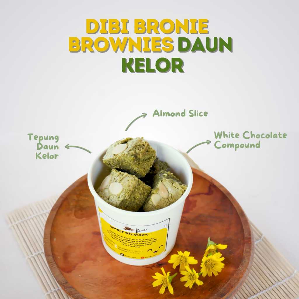 Jual Brownies Bites Tepung Daun Kelor Brownies Fudgy Surabaya