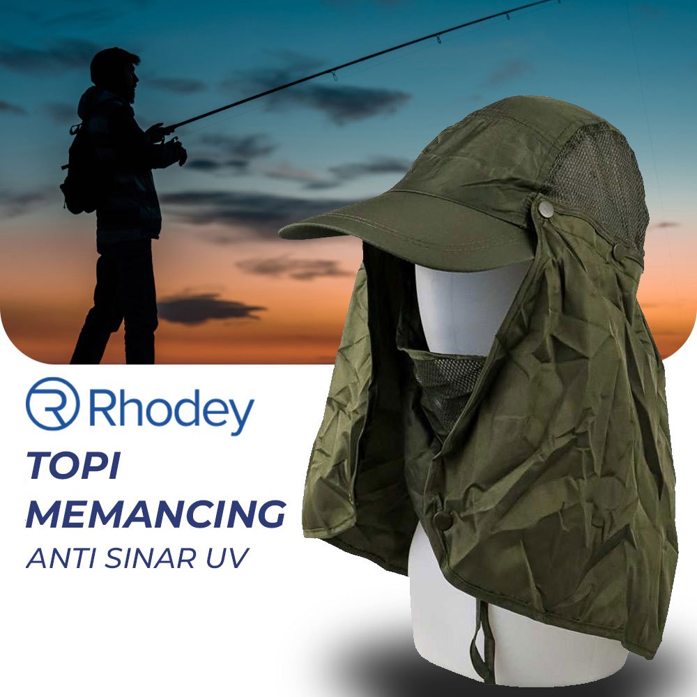 Jual Topi Memancing Anti Matahari UV Fishing Hat - Hijau Army | Shopee ...