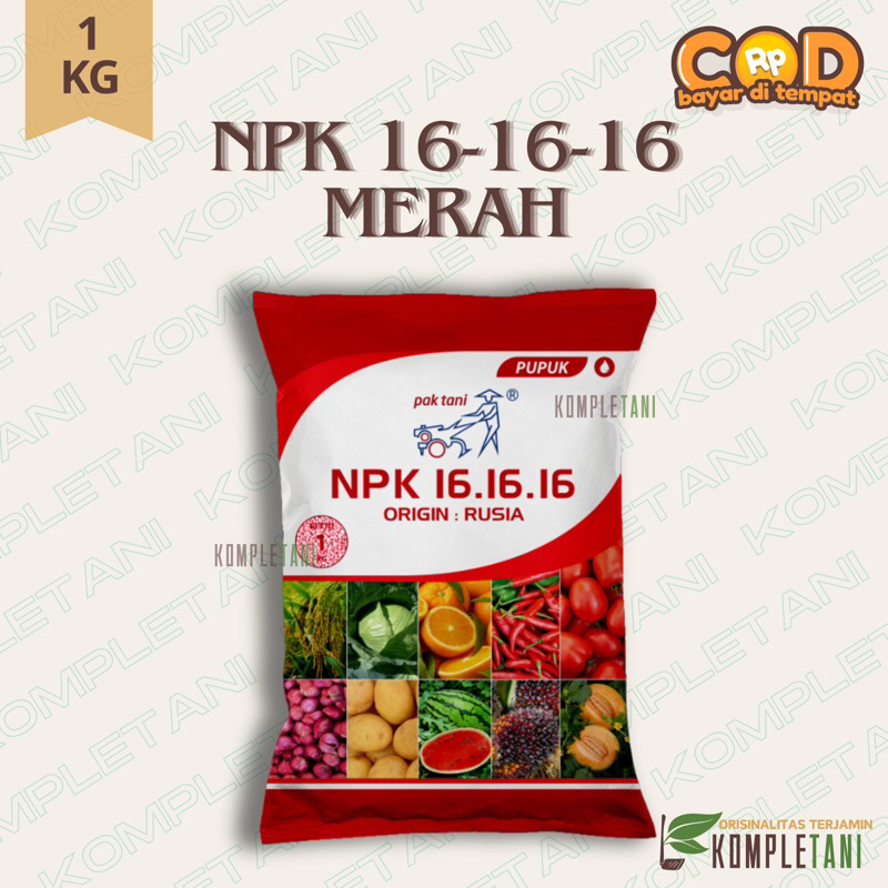Jual [Pupuk] NPK 16.16.16 Merah - Pupuk Pertumbuhan Vegetatif dan ...