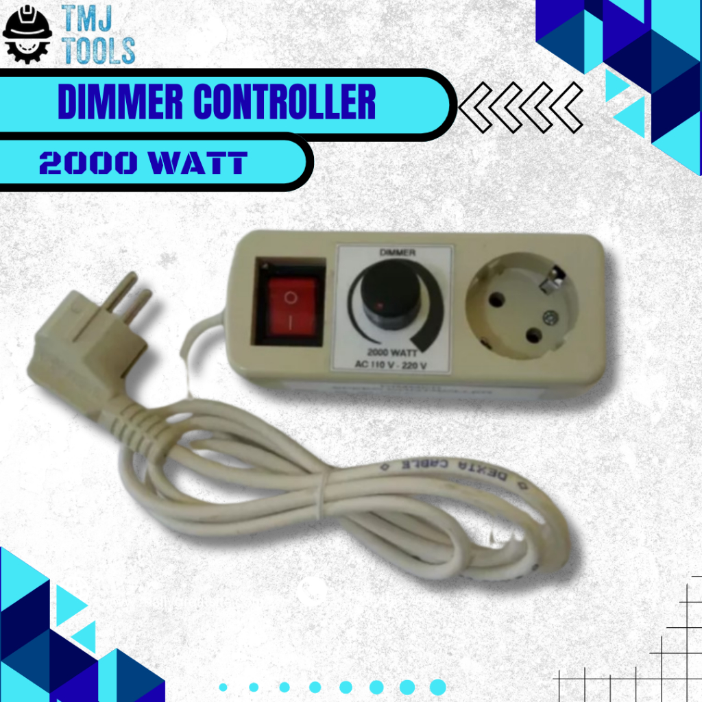 Jual Dimmer 2000 Watt Motor Pengatur Kecepatan Bor Gerinda Mesin Poles ...