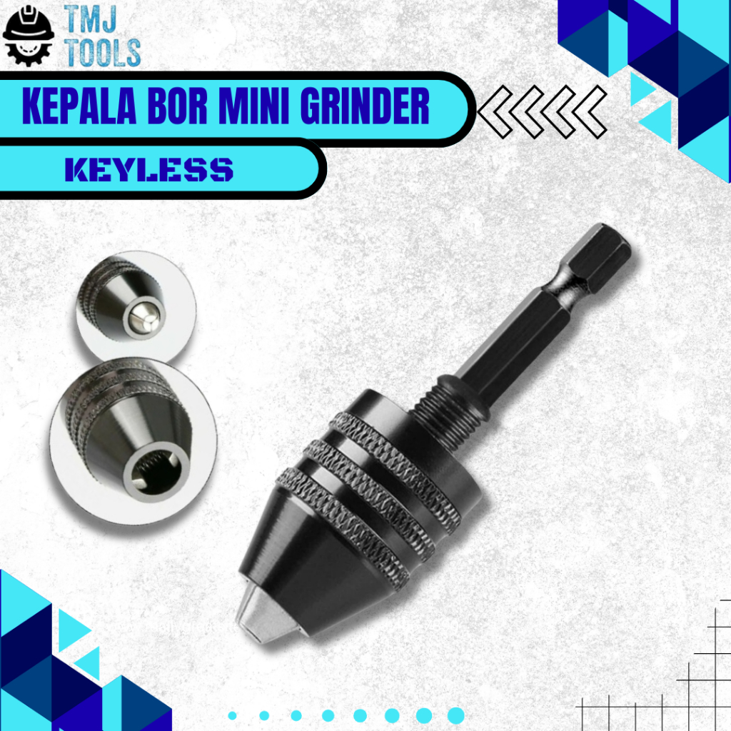 Hex Shank Keyless Drill Collet Collet Adapter Capacity 6.5mm For