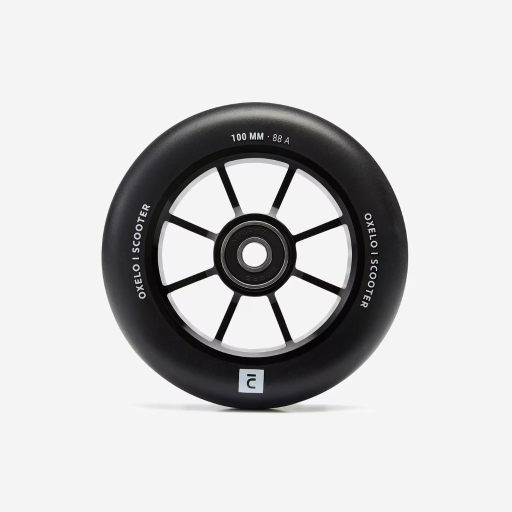 Jual OXELO Roda Freestyle Skuter 100 MM Dengan Velg Alu Hitam & Karet ...