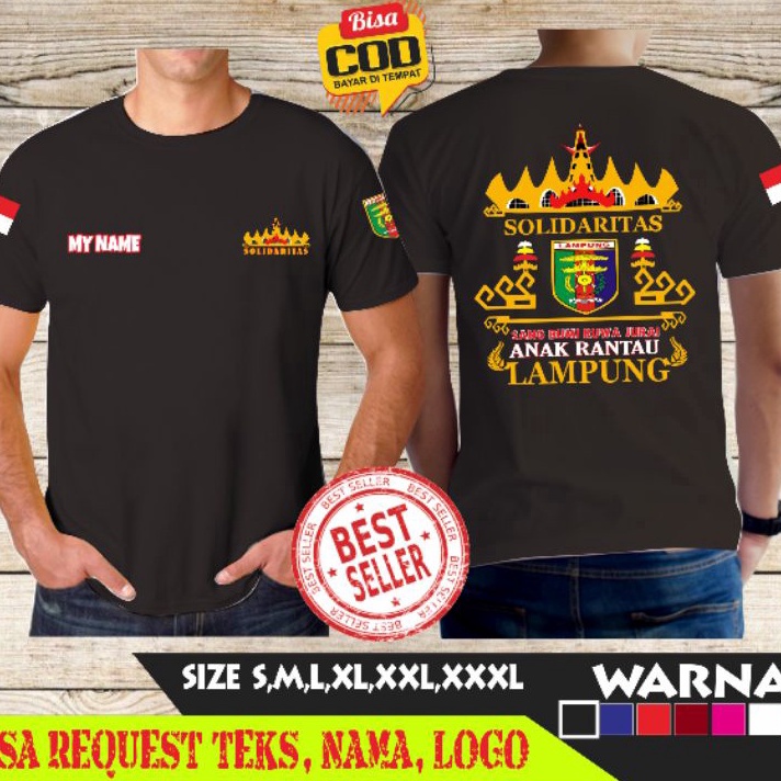 Jual Terlaku kaos solidaritas anak rantau lampung BONUS STICKER ...