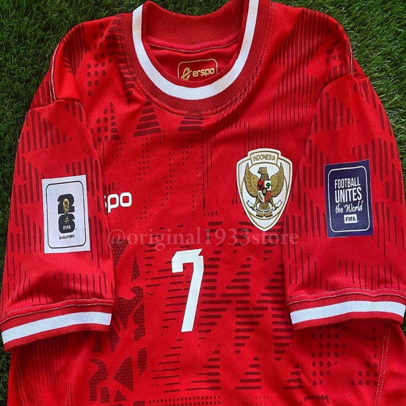 Jual Jersey Timnas Indonesia 2024 Home Fullpatch Piala Dunia Baju ...