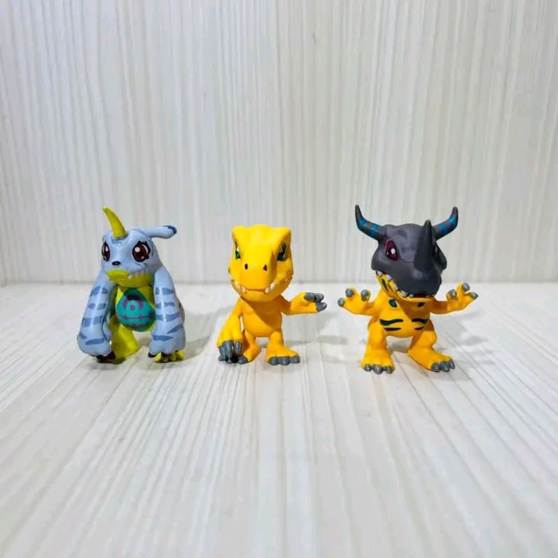 Jual mainan mini figuredigimon agumon patamon tailmon gomamon tentomon ...