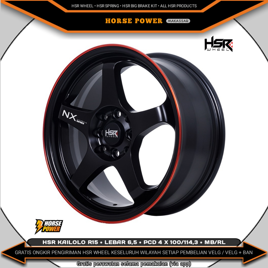 Jual Velg R15 • Mobil 4 Baut Roda • Pcd 4 x 100/114,3 • Hsr Kailolo ...