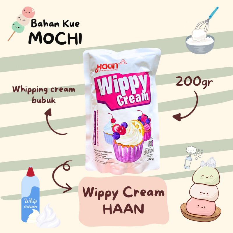 Jual Haan Wippy Cream 200g Pouch Wippy Cream Bubuk Whipping