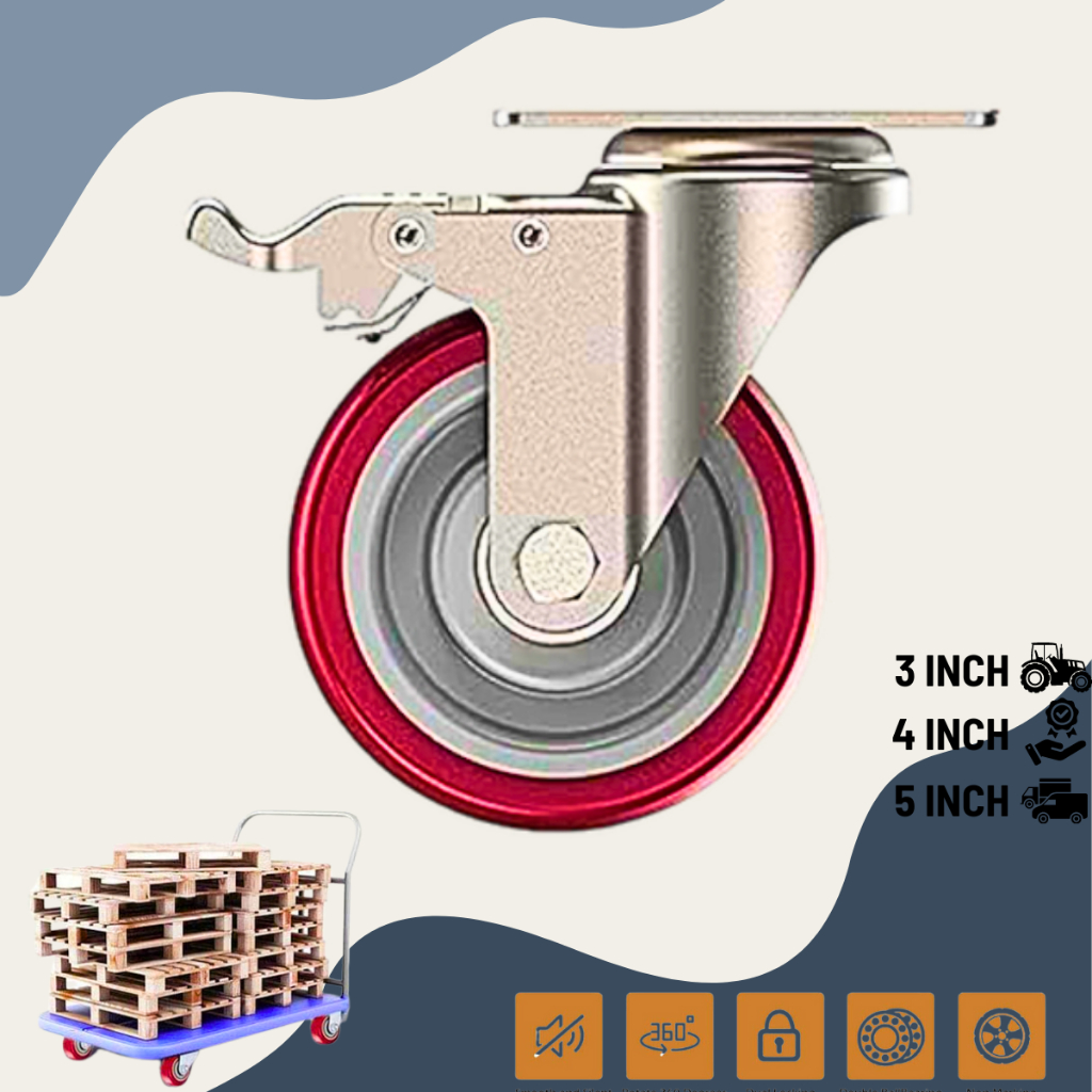 Jual RODA TROLY ROLI ETALASE PAGAR BESI COR HEAVY DUTY UP TO 1000KG ...