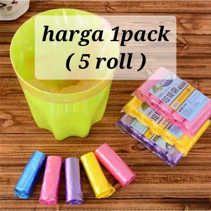 Jual 1 Pack Plastik Sampah Roll Jumbo Kantong Sampah Gulung Besar Kantong Sampah Roll 45x50cm 