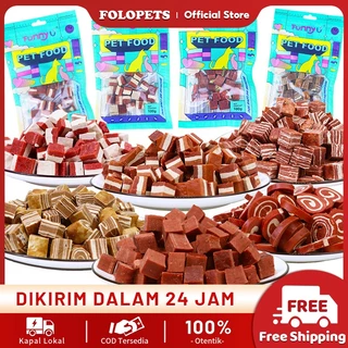 FOLOPETS Snack anjing Makanan Anjing Peliharaan Makanan Anjing Daging Sapi Camilan Anjing Ayam Keju Makanan Pelatihan Anjing untuk
