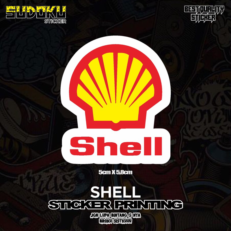 Jual STICKER STIKER PRINTING LOGO BAHAN BAKAR SHELL | Shopee Indonesia