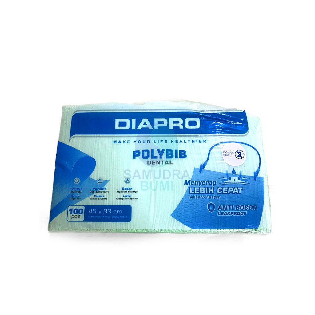 Jual DIAPRO POLYBIB Dental Bib Premium Lebih Tebal | Shopee Indonesia