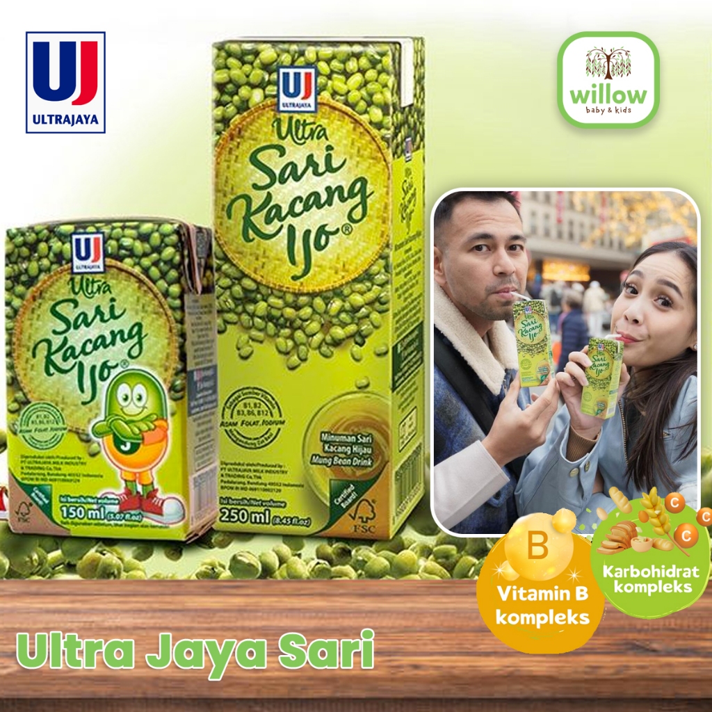 Jual Minuman Kemasan - Ultra Jaya Sari Kacang Ijo | Shopee Indonesia
