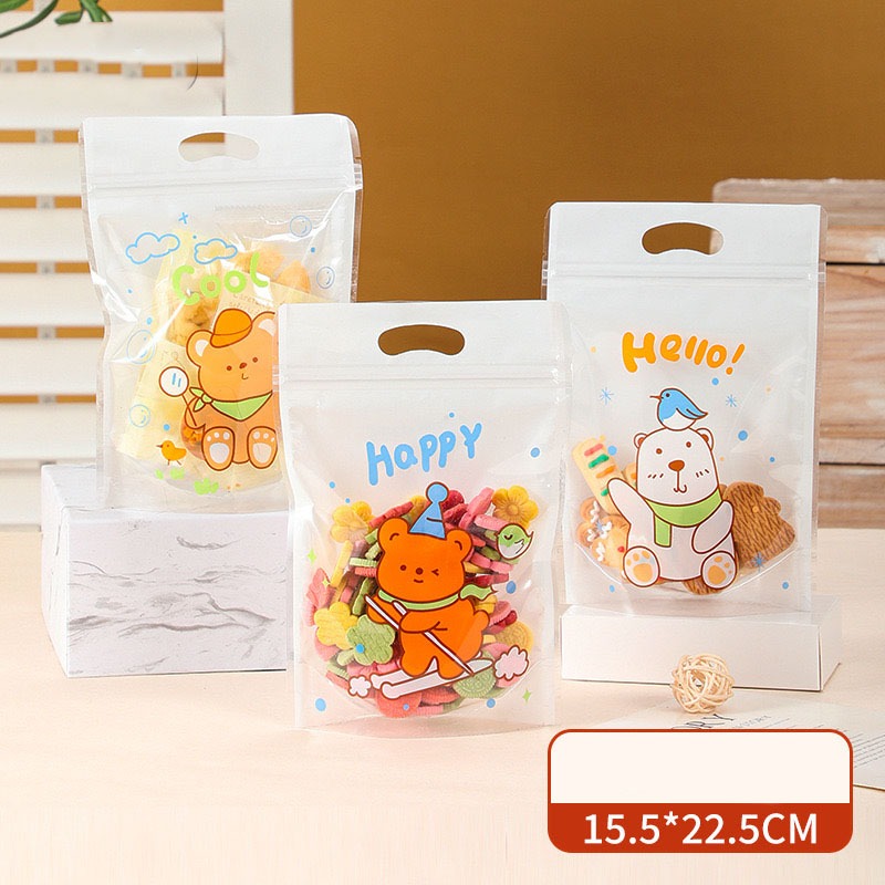 Jual Standing Pouch Makanan Kering Kue Biskuit Cookies Karakter Lucu