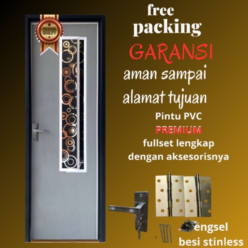 Jual Pintu WC Kamar Mandi PVC Tebal Aesthetic Long Kaca Cermin | Shopee ...