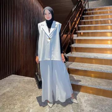 Bynissa JEHA KULOT Pakaian Wanita Bawahan Celana Panjang Kulot Highwaist Pants Ceruty