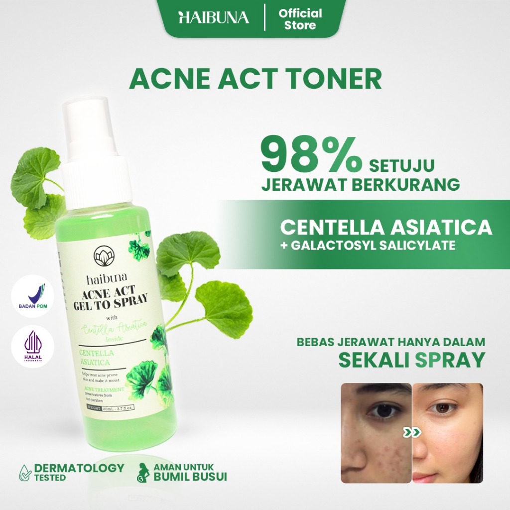 Jual Haibuna Acne Act Gel To Spray Acne Treatment Toner 100 ml