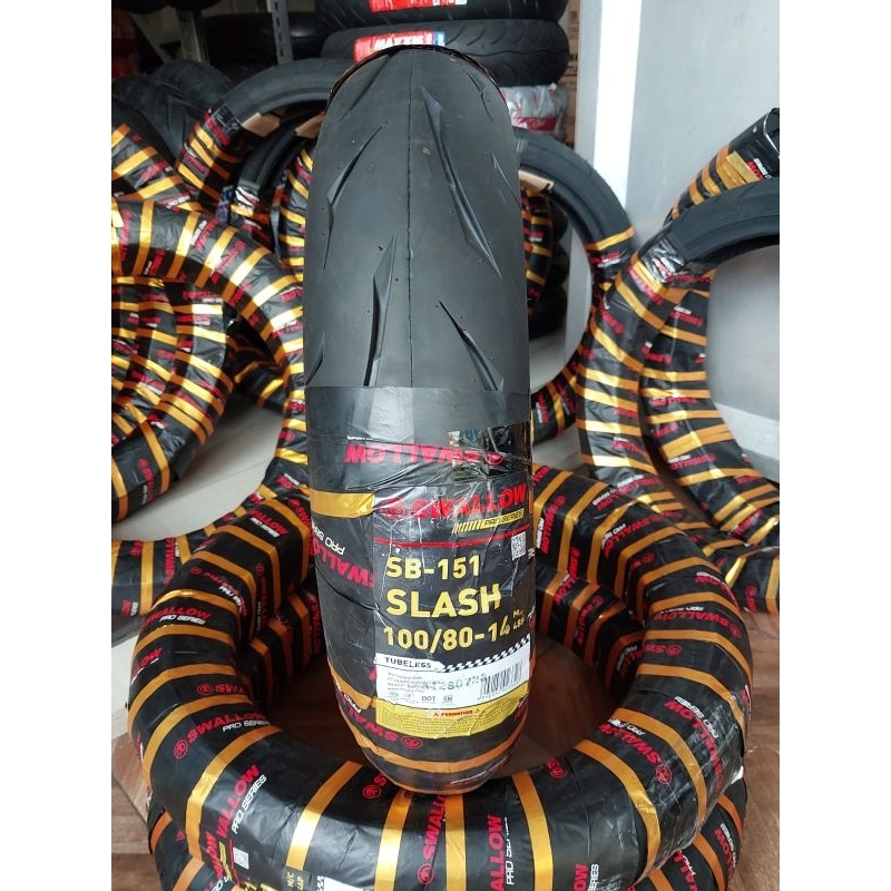 Jual Ban Swallow Slash 100/80 - 14 Soft Compound Tubles | Shopee Indonesia