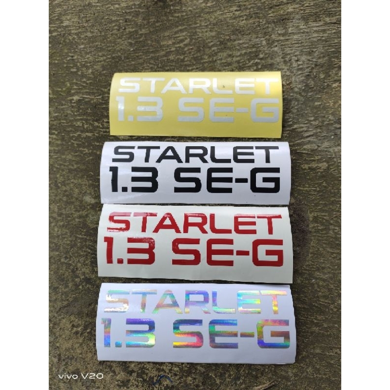 Jual Stiker bagasi Starlet 1.3 se-g | Shopee Indonesia