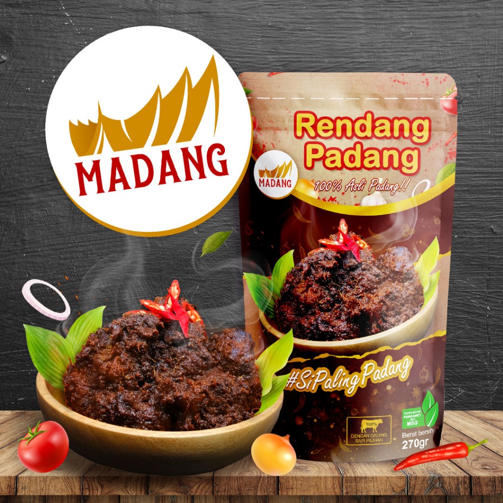 Jual Rendang Daging Sapi Khas Padang PREMIUM / Rendang Padang Bumbu ...
