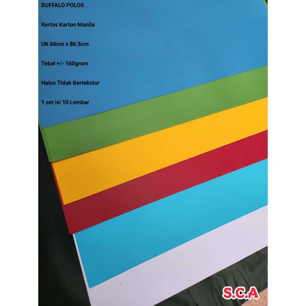 Jual Kertas Karton Manila BC Warna per roll 10 Lembar | Shopee Indonesia