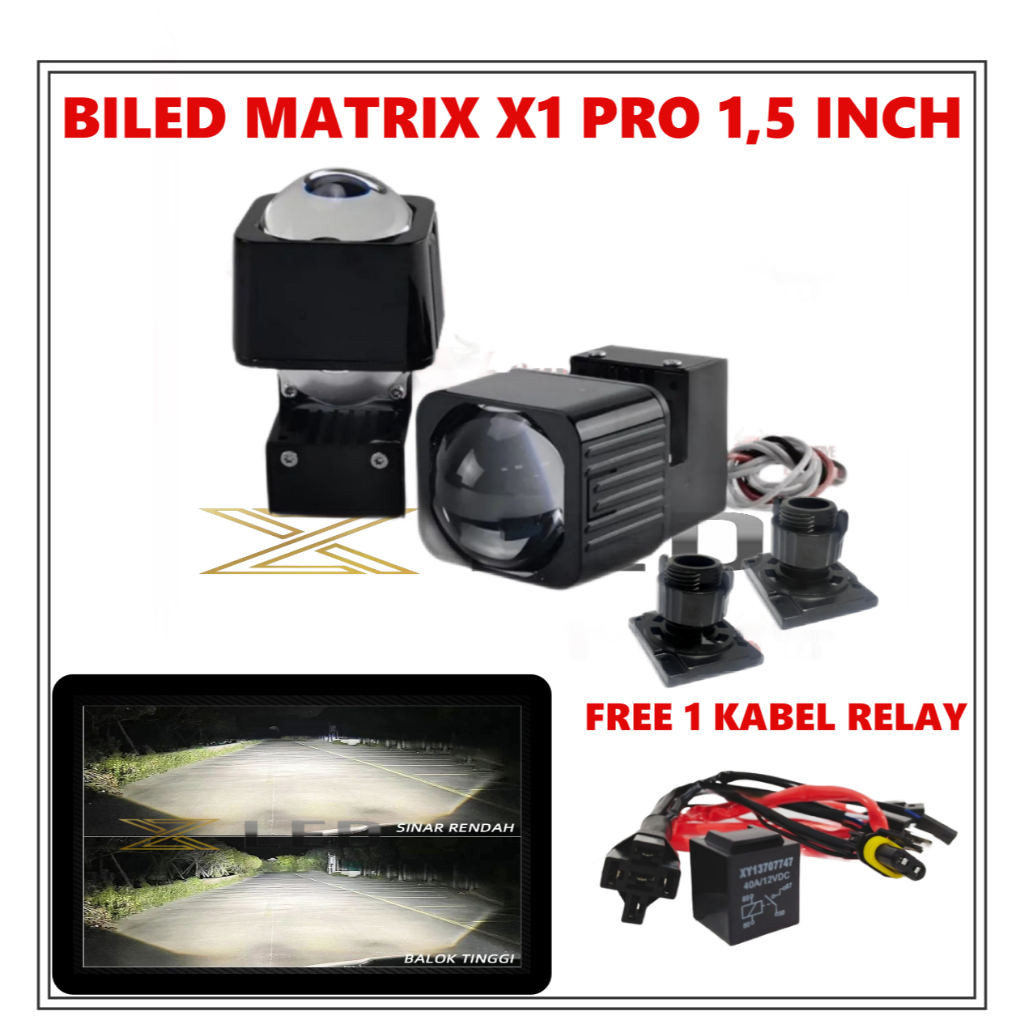 Jual ORIGINAL PAKET COMBO HEMAT BILED MATRIX X1 PRO 1,5 INCHI 45 WATT ...