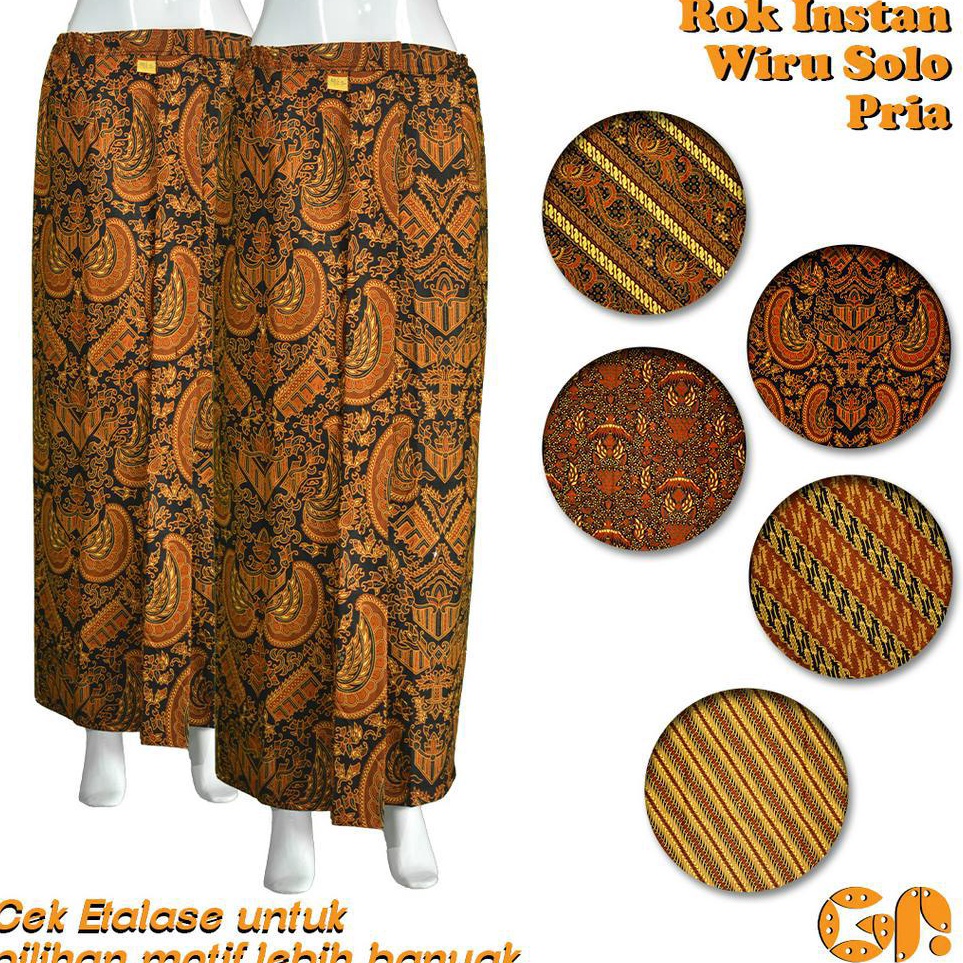 Jual Promo Terbaik Rok Jarik Wiru Solo Pria Dewasa Rok Instan Pakaian ...