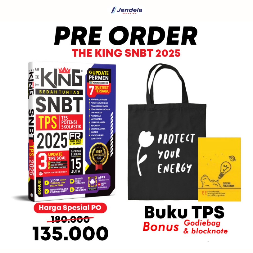 Jual The King TPS 2025 Buku UTBK 2024 The King TPS SNBT 2025 Bedah