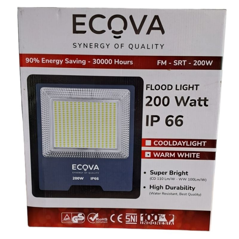 Jual Lampu Sorot Led Ecova Flood Light Watt Lampu Kuning Led Sorot Tembak Shopee Indonesia