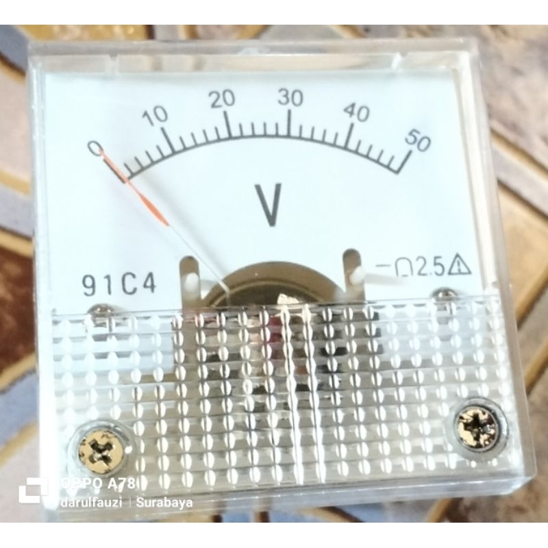 Jual PANEL METER ANALOG / 50VOL. ANALOG VOLMETER | Shopee Indonesia
