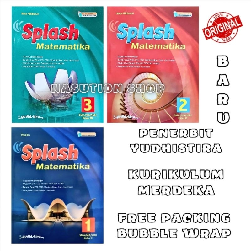 Jual Buku Splash Matematika Kelas Sma Yudhistira Kurikulum Merdeka Kls X Xi