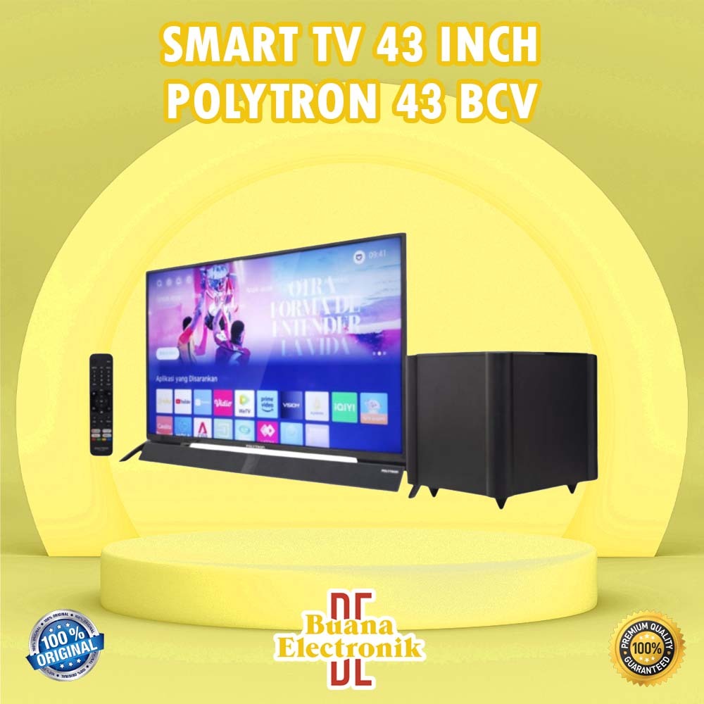 Jual SMART LED TV 43 INCH POLYTRON TIPE 43 BCV ORIGINAL GARANSI RESMI ...