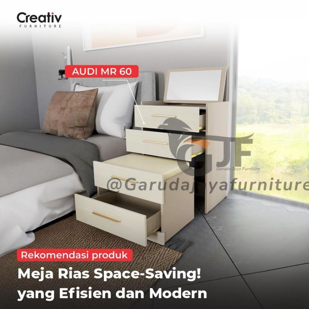 Jual MEJA RIAS MINIMALIS BANYAK PENYIMPANAN/DRESSING TABLE/MEJA RIAS ...