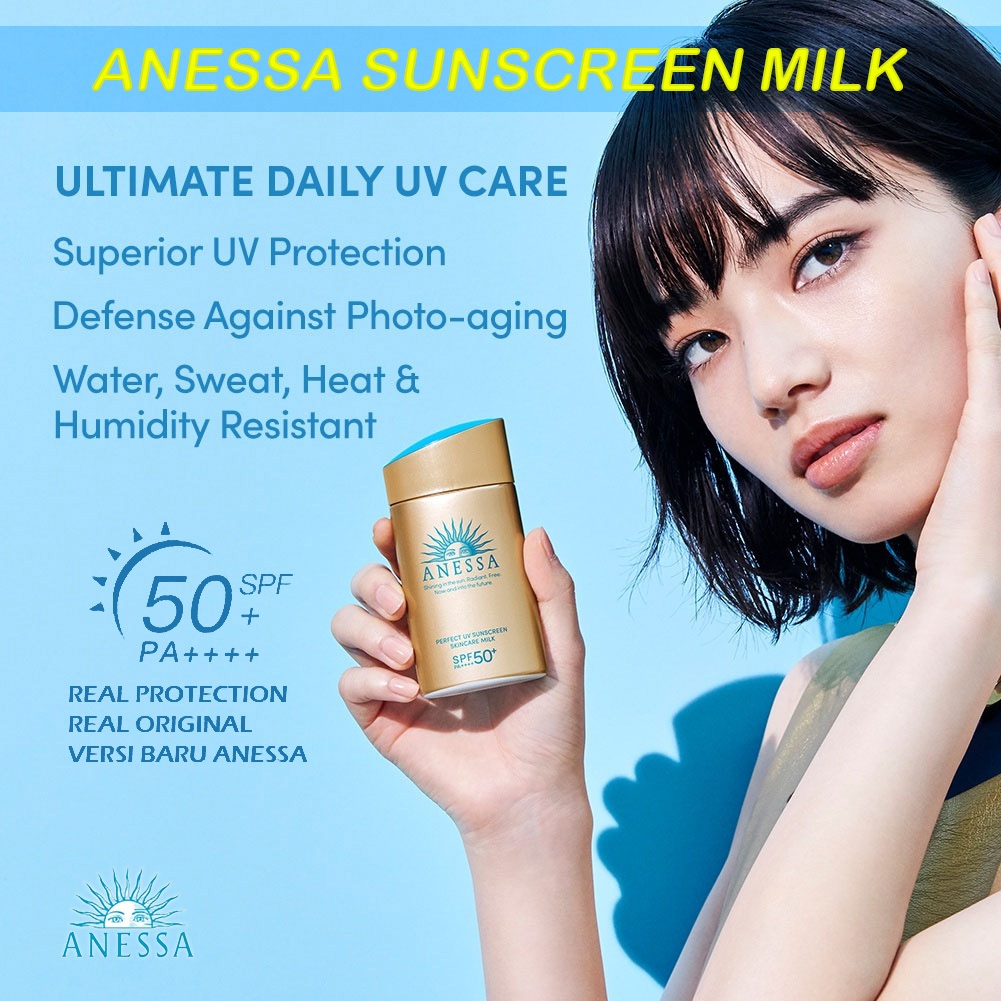 Jual Anessa Perfect UV Sunscreen Skin Care Milk/Gel/Spray SPF 50+ PA ...