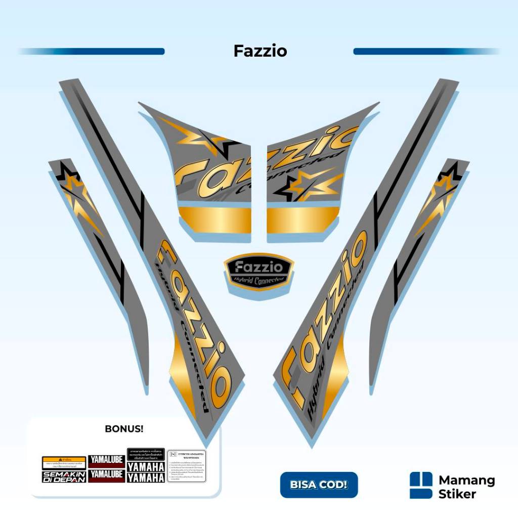 Jual Striping Fazzio Variasi (18) Original Custom Fazio Keren 2022 2023 ...
